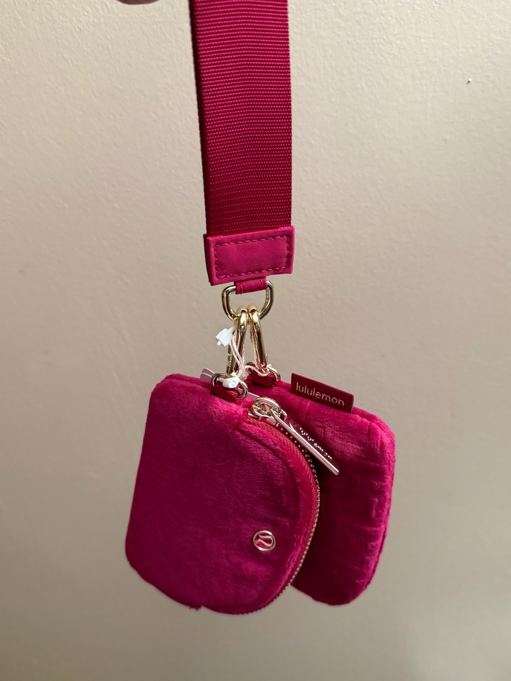 Lululemon Pink Dual Pouch Wristlet